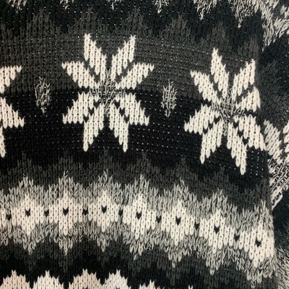 Carol Reed Womens Nordic Snowflake Sweater Mock Neck Ribbed Lg? Cozy Cabincore - Picture 8 of 12